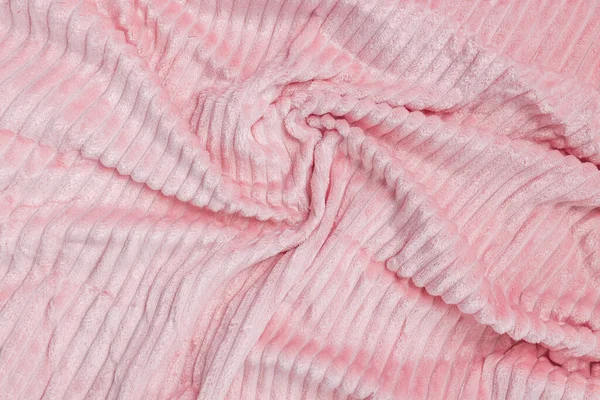 Nueva Tela Rosa Suave Fondo Textura Abstracta Con Ondas Líneas —  Fotos de Stock