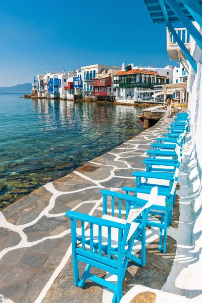 Little Venice on Mykonos Island — Stock Photo, Image