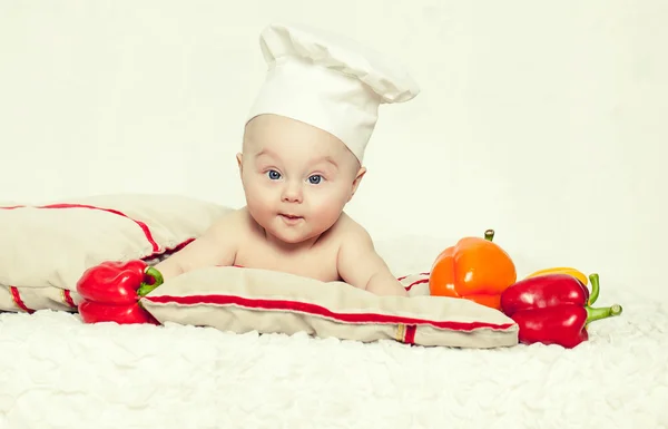 Portrait of a young child - cook — Stock Photo, Image