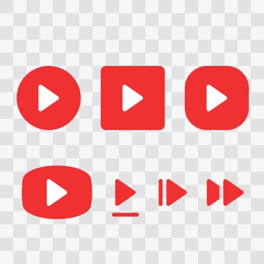 Simge oynat. vektör illüstrasyonu