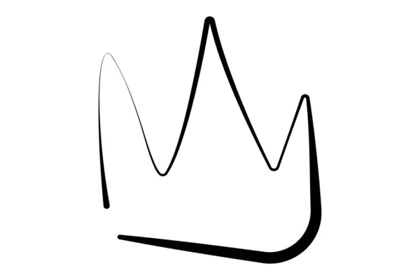 Піктограма Ескізу Корони Векторні Ілюстрації — стоковий вектор