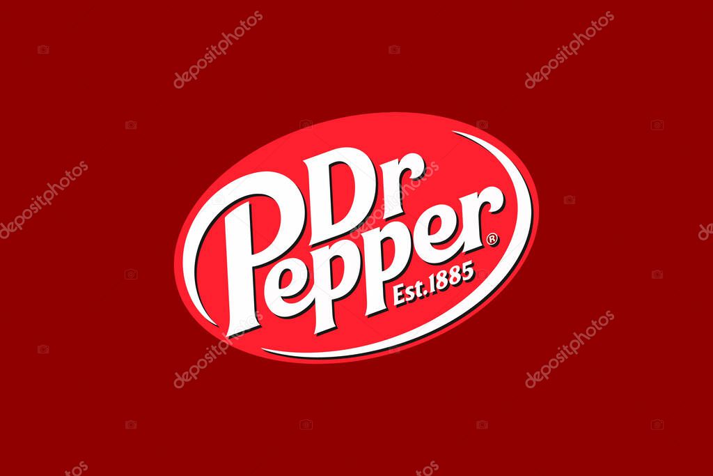 Vector illustration of Dr Pepper logo