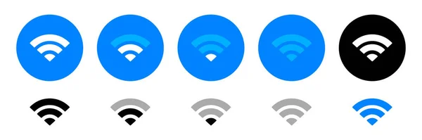 Wifi Set Icons Your Using Vector Illustration — стоковый вектор