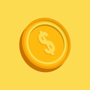 Dolar para ikonu vektör illüstrasyonu 