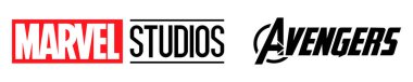Marvel studios and Avengers logo. Vector editorial.