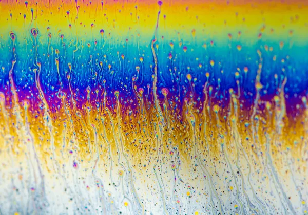 Colorida macro Jabón burbuja iridiscencia Imagen de stock