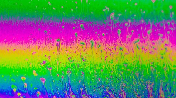 Makró színes szappanbuborék irizáló — Stock Fotó