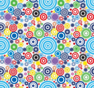 Soyut daireler kusursuz desen.