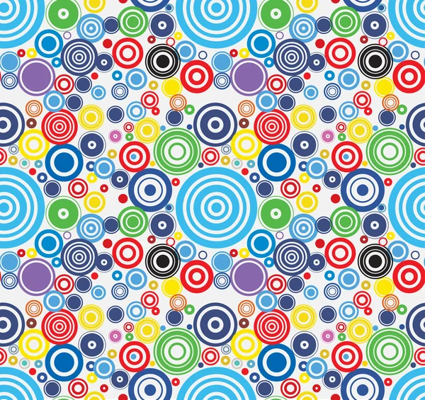 Abstract circles seamless pattern. — Stock Vector