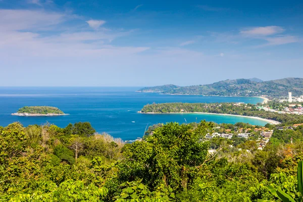 Punto di vista sulla spiaggia Phuket — Foto Stock