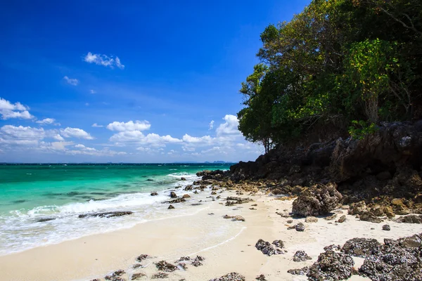 Tropical beach på tub Stockbild