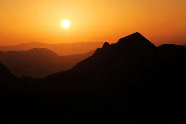 Sunset mountain Bosna üzerinde