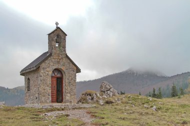 Chapel of St. Anthony at National park Zavizan, Croatia clipart