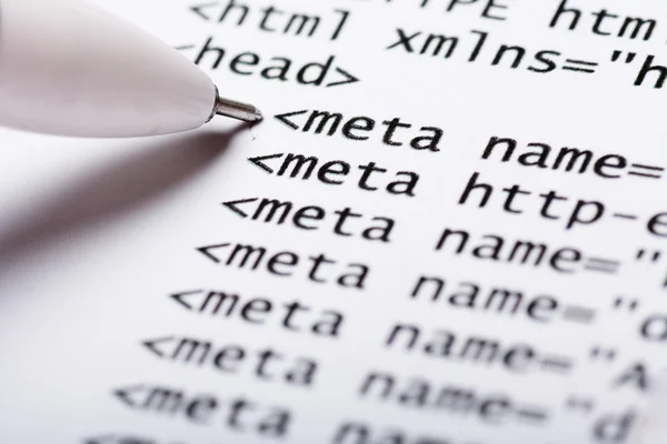 Κώδικα HTML — Φωτογραφία Αρχείου