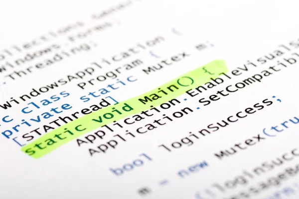 Csharp-Code — Stockfoto