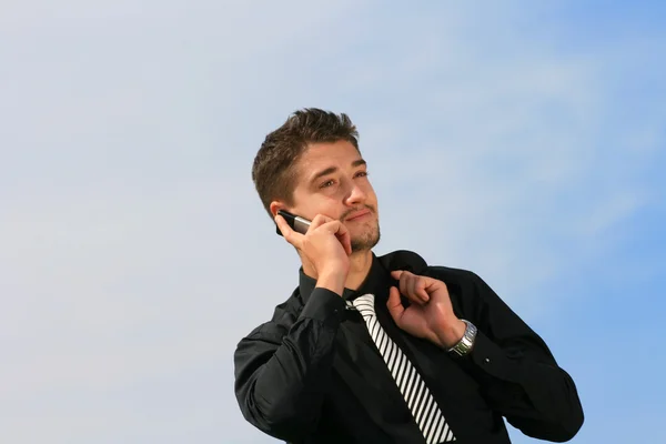 Talking on the phone — Stock Photo, Image