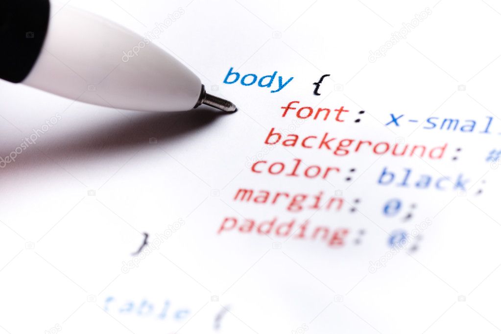 CSS Code — Stock Photo © photovibes1 #13220184