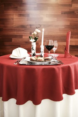 gurme restoranında güzel sofra