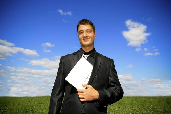 Selbstbewusster Geschäftsmann — Stockfoto