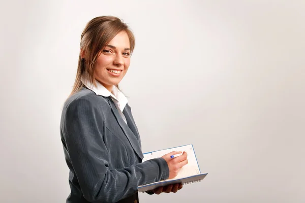 Femme d'affaires bien habillée . Photo De Stock