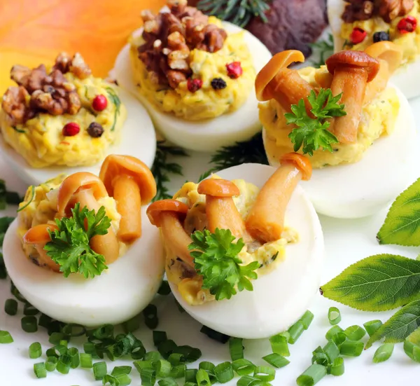 Stuffed eggs — Stock Photo, Image