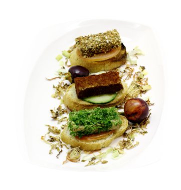 karaciğer pate dilimleri