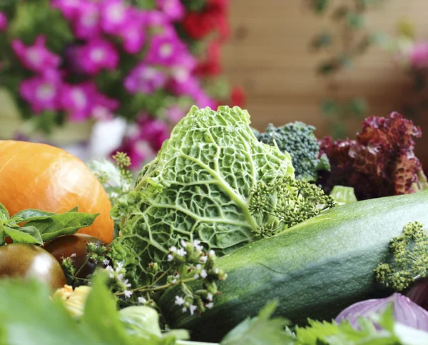 Verduras frescas maduras de cerca — Foto de Stock