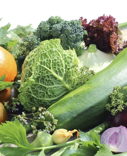 Verduras frescas maduras de cerca — Foto de Stock