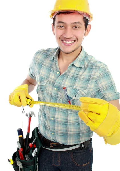 Happy construction worker — Stock Photo, Image