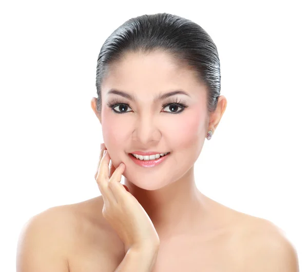 Beautiful asian woman face — Stock Photo, Image