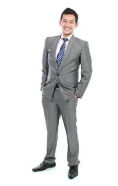 Yakışıklı genç iş adamı.