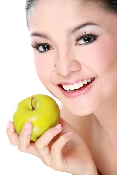 Mulher com fruta — Fotografia de Stock