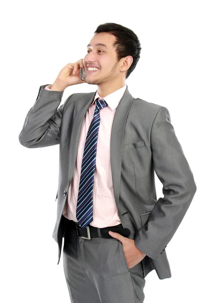 Hombre de negocios hablando por teléfono — Foto de Stock