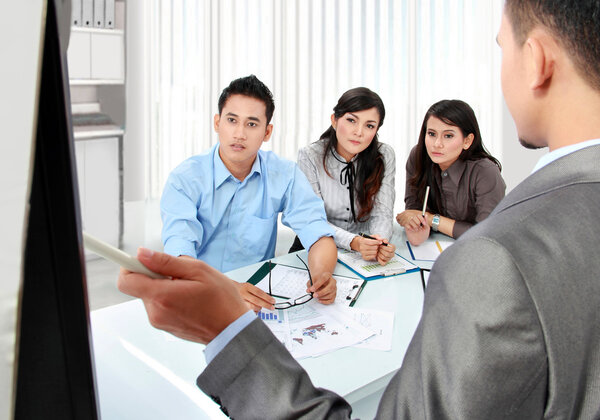 business presentation in the office