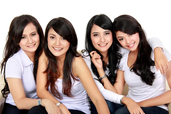 Group of beautiful women smiling — Stock Photo, Image