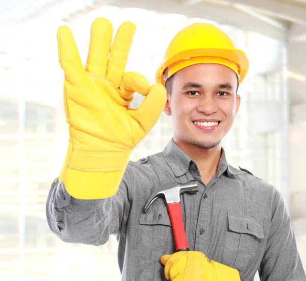 Schöner Arbeiter — Stockfoto