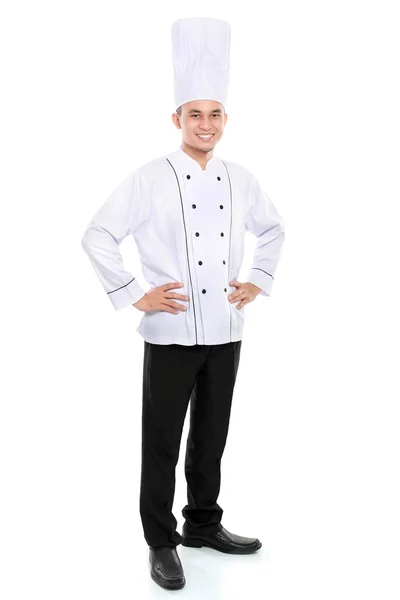 Portrét šéfkuchař s úsměvem — Stock fotografie