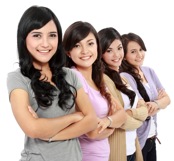 Grupo de mujeres hermosas sonriendo — Foto de Stock