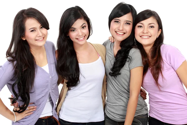 Group of beautiful women smiling Stock Photo