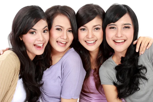 Group of beautiful women smiling Stock Picture