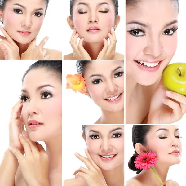 Beautiful asian woman face — Stock Photo, Image