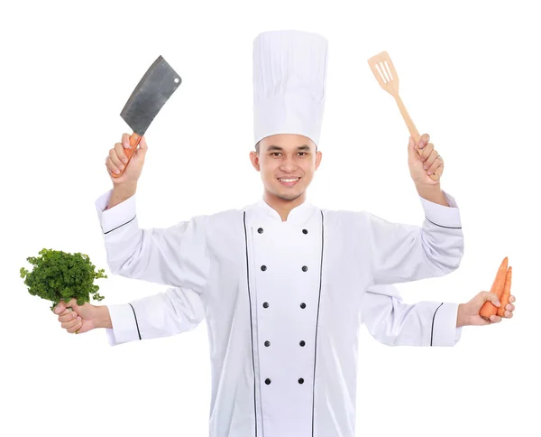 Busy chef — Stock Photo, Image