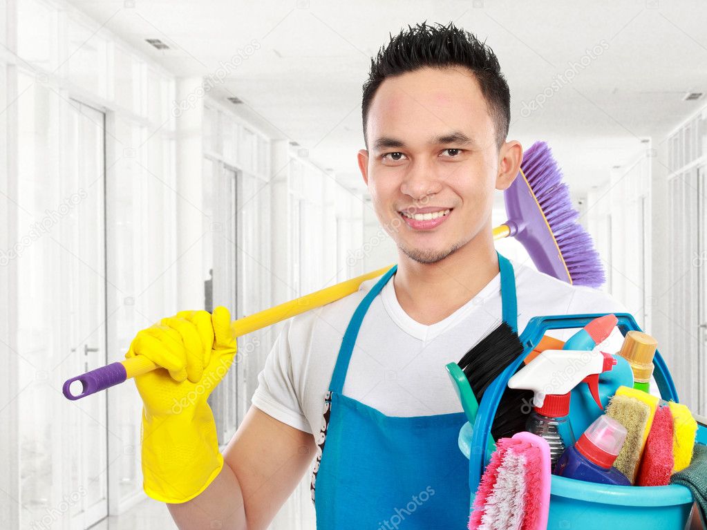 cleaning service in the office