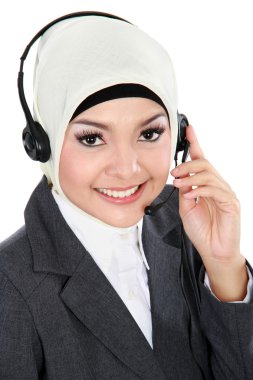 telefon güzel Müslüman kadın