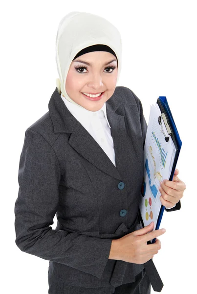 Mulher de negócios muçulmana — Fotografia de Stock