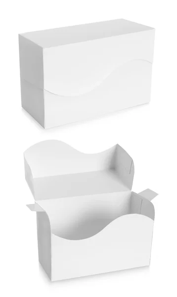 Caja blanca del paquete para los productos —  Fotos de Stock