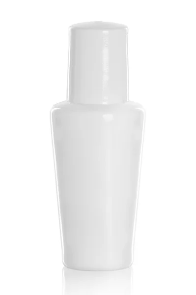 Bílý výrobek pro krém nebo gel kosmetické — Stock fotografie