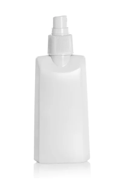 Botella de spray blanco aislado — Foto de Stock