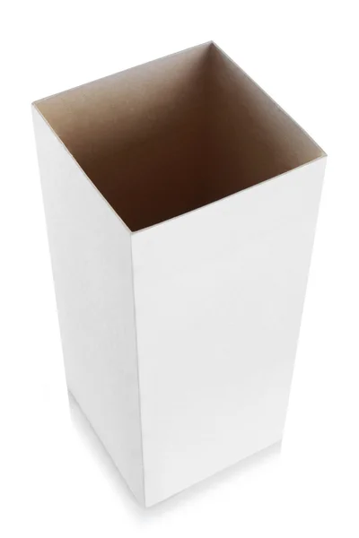 White empty box open — Stock Photo, Image