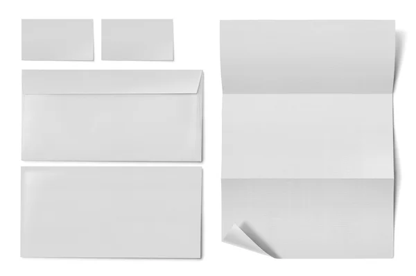 Blanko-Set Briefpapier Corporate ID — Stockfoto